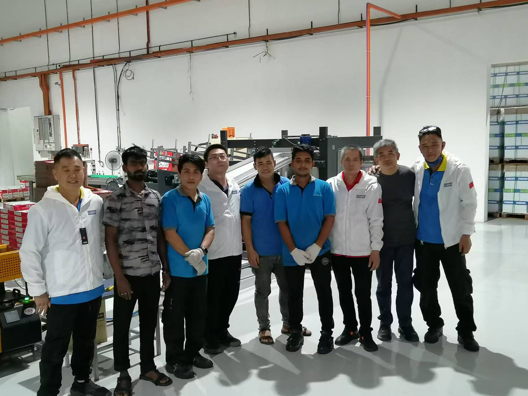 SMH's machines have been successfully installed and put into production in Malaysia. Our equipment has begun to speed up production for our customers